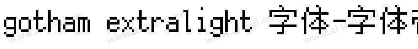 gotham extralight 字体字体转换